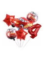 Cars Arabalar Şimşek Mcqueen Yarış Arabası Konsept 1 Yaş Balon Set Cars Arabalar Doğum Günü Set