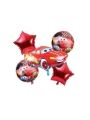 Cars Arabalar Şimşek Mcqueen Yarış Arabası Konsept 1 Yaş Balon Set Cars Arabalar Doğum Günü Set