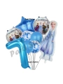 Karlar Ülkesi Frozen Konsept 6 Yaş Doğum Günü Balon Set Frozen Elsa Temalı Balon Set