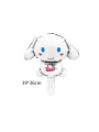 Kuromi 8 Yaş Mini Mor Balon Set Kuromi MyMelody Cinnamonroll Konsept Doğum Günü Balon Set