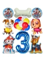 Paw Patrol 2 Yaş Balon Set Paw Petrol Marshall Chase Skye Rubble Doğum Günü Parti Folyo Balon Seti