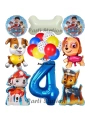 Paw Patrol 2 Yaş Balon Set Paw Petrol Marshall Chase Skye Rubble Doğum Günü Parti Folyo Balon Seti