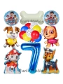 Paw Patrol 2 Yaş Balon Set Paw Petrol Marshall Chase Skye Rubble Doğum Günü Parti Folyo Balon Seti