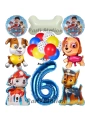 Paw Patrol 2 Yaş Balon Set Paw Petrol Marshall Chase Skye Rubble Doğum Günü Parti Folyo Balon Seti