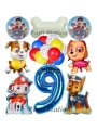 Paw Patrol 2 Yaş Balon Set Paw Petrol Marshall Chase Skye Rubble Doğum Günü Parti Folyo Balon Seti