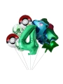 Pokemon Bulbasaur Konsept 8 Yaş Balon Set Pokemon Bulbasaur Balon Doğum Günü Folyo Balon Set