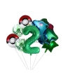 Pokemon Bulbasaur Konsept 8 Yaş Balon Set Pokemon Bulbasaur Balon Doğum Günü Folyo Balon Set