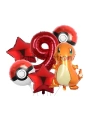 Pokemon Charizard Konsept 2 Yaş Balon Set Pokemon Çarizart Doğum Günü Folyo Balon Set