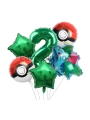 Pokemon Charizard Konsept 4 Yaş Balon Set Pokemon Çarizart Doğum Günü Folyo Balon Set