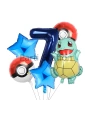 Pokemon Squirtle Konsept 6 Yaş Balon Set Pokemon Squirtle Balon Doğum Günü Folyo Balon Set