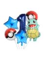 Pokemon Squirtle Konsept 6 Yaş Balon Set Pokemon Squirtle Balon Doğum Günü Folyo Balon Set