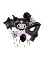 Sanrio Black Kuromi 4 Yaş Balon Set Anime Kawaii Kuromi Konsept Doğum Günü Balon Set