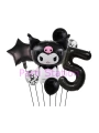 Sanrio Black Kuromi 4 Yaş Balon Set Anime Kawaii Kuromi Konsept Doğum Günü Balon Set