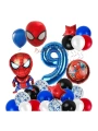 Spiderman Örümcek Adam Konsept 5 Yaş Doğum Günü Balon Set Spiderman Parti Balonları Spiderman Tema