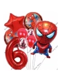 Spiderman Örümcek Adam Konsept 6 Yaş Balon Set Spiderman Örümcek Adam Konsept Doğum Günü Set