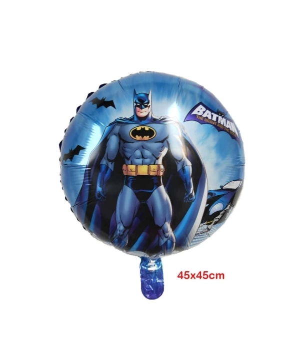 Batman 7 Yaş Balon Set Batman Yarasa Konsept Doğum Günü Parti Balon Set Batman Folyo Balon Set