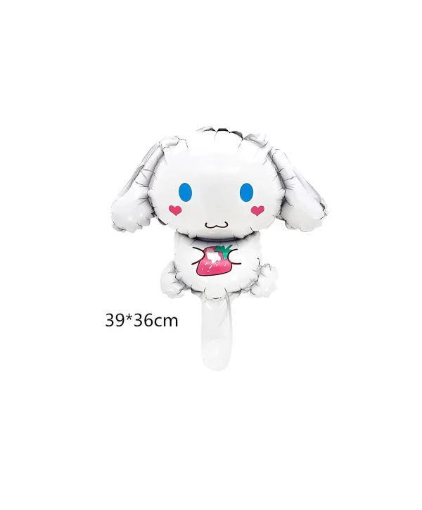 Kuromi 8 Yaş Mini Mor Balon Set Kuromi MyMelody Cinnamonroll Konsept Doğum Günü Balon Set