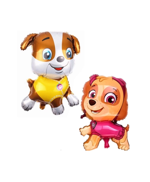 Paw Patrol 2 Yaş Balon Set Paw Petrol Marshall Chase Skye Rubble Doğum Günü Parti Folyo Balon Seti