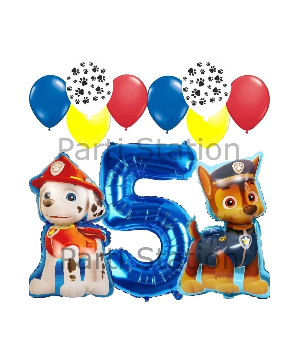 Paw Patrol Balon Seti Paw Petrol 1 Yaş Balon Seti Paw Patrol Doğum Günü Set Marshlall Chase