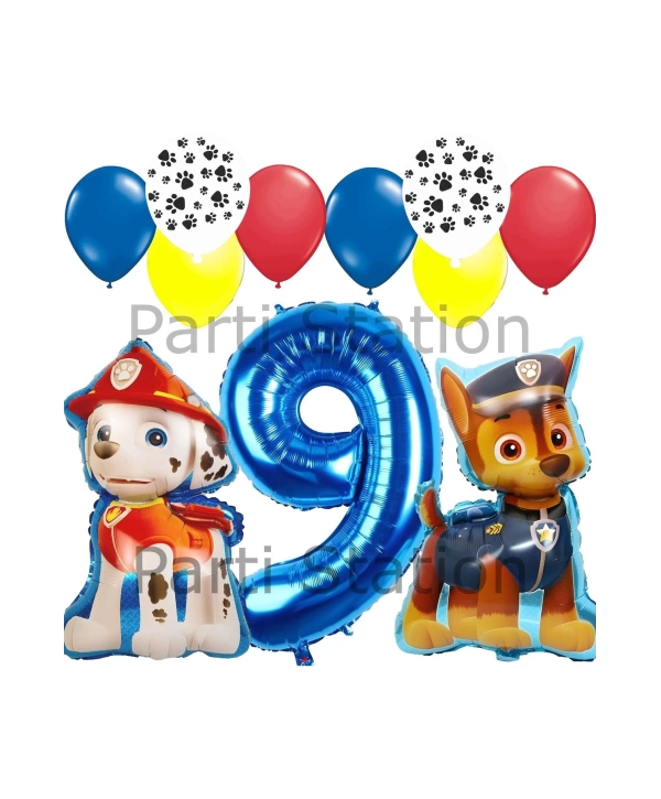 Paw Patrol Balon Seti Paw Petrol 1 Yaş Balon Seti Paw Patrol Doğum Günü Set Marshlall Chase