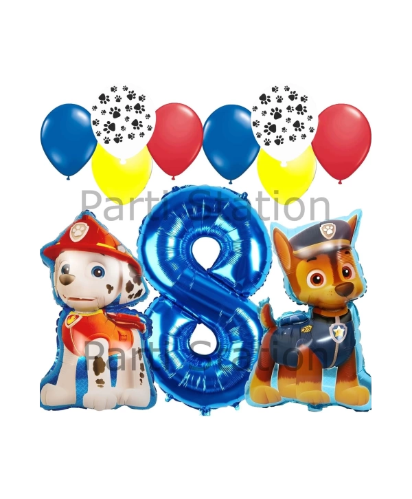 Paw Patrol Balon Seti Paw Petrol 1 Yaş Balon Seti Paw Patrol Doğum Günü Set Marshlall Chase