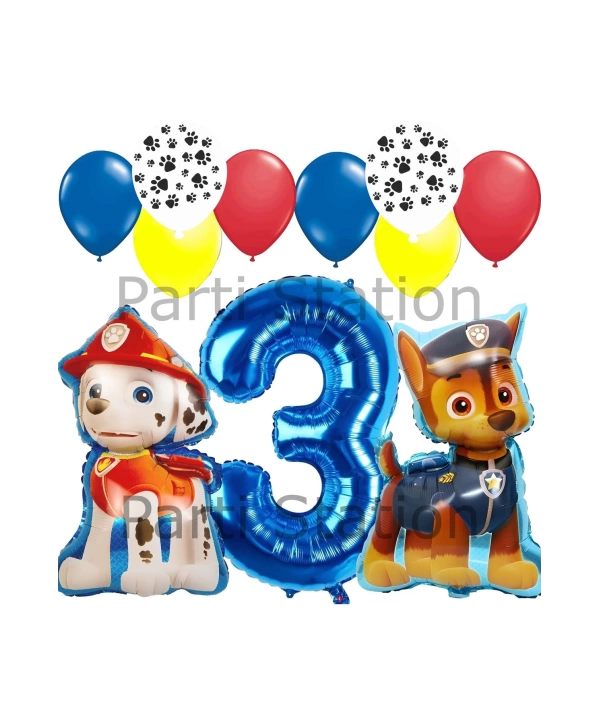 Paw Patrol Balon Seti Paw Petrol 1 Yaş Balon Seti Paw Patrol Doğum Günü Set Marshlall Chase