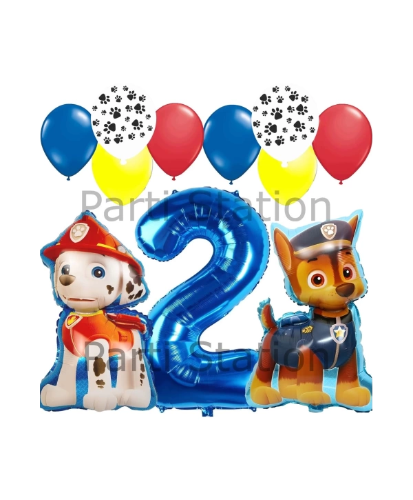 Paw Patrol Balon Seti Paw Petrol 1 Yaş Balon Seti Paw Patrol Doğum Günü Set Marshlall Chase