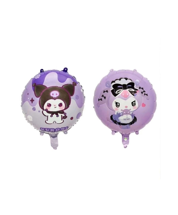 Sanrio Kuromi 7 Yaş Mor Renk Balon Set Anime Hello Kitty Kuromi Konsept Doğum Günü Balon Set