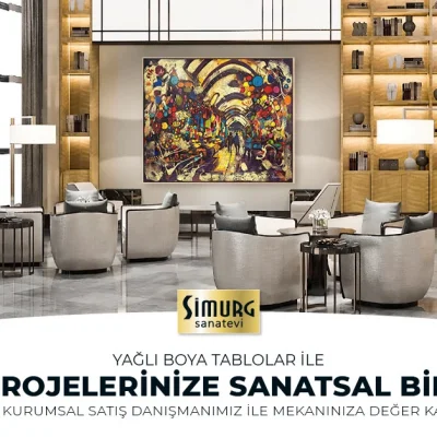 İç Mimarlıkta Yağlı Boya Tabloları: Ofis ve Mekanlarda Sanatın Rolü ve Kişiselleştirilmesi