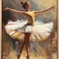 Ballerina of Light Oil Painting