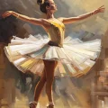 Ballerina of Light Oil Painting