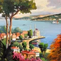 Time on the Bosphorus Oil Painting