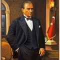 The Stance of Mustafa Kemal Atatürk Oil Painting