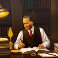 Atatürk and State Wisdom Oil Painting