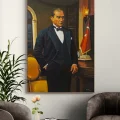 Mustafa Kemal and the Republic Oil Painting