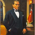 Mustafa Kemal and the Republic Oil Painting