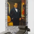 Mustafa Kemal and the Republic Oil Painting
