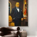 The Silence of Mustafa Kemal Oil Painting