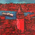 Istanbul in Colors Oil Painting