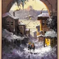 Kışın Hatırası Yağlı Boya Tablosu