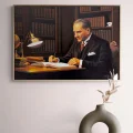 Atatürkün Karar Anı Yağlı Boya Tablosu