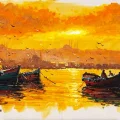 Bosphorus Pleasure at Sunset Oil Painting