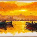 Bosphorus Pleasure at Sunset Oil Painting