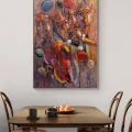 Soyut Konçerto Yağlı Boya Tablosu