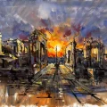 The Eternal City Oil Painting