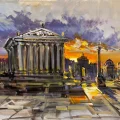 In the Shadow of Rome Oil Painting