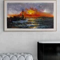 Son Gün Batımı Yağlı Boya Tablosu