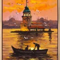 Reflections in Üsküdar Oil Painting