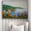 Among the Waterfront Mansions Oil Painting
