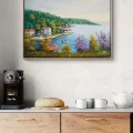 Among the Waterfront Mansions Oil Painting